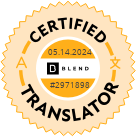 Translator Certificate